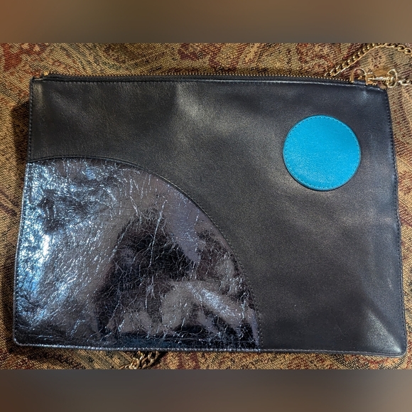 Whistles Leathers Crossbody in Navy - Picture 1 of 16